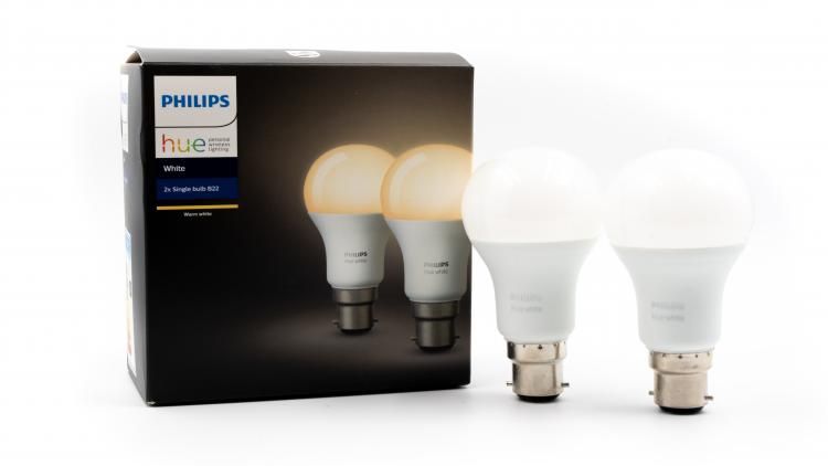 Normal household bulbs which connect via your WiFi internet so you can control them using your voice (via Amazon Echo devices) or manually via motion sensors, controllers and smart device apps
