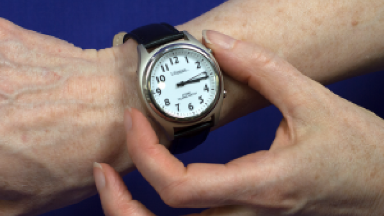 A talking watch to help you keep track of time