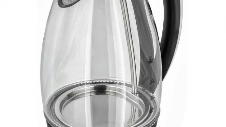 A stylish glass transparent kettle so you can see how much water is inside and when it is boiling
