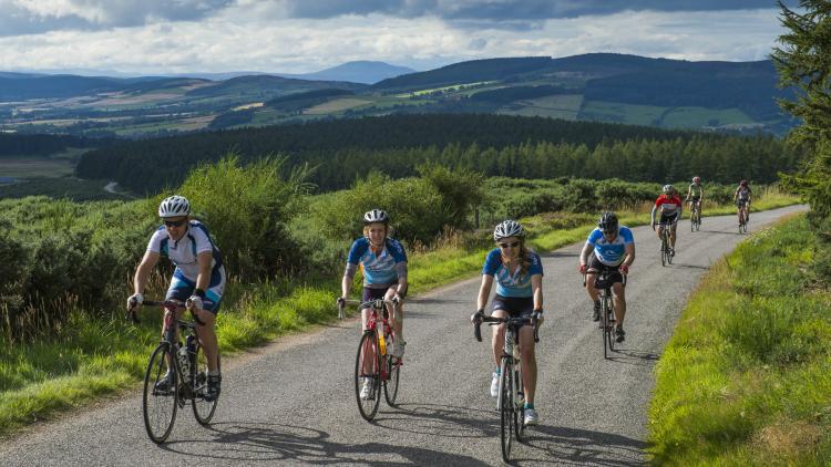 Cyclists taking part in Ride the North