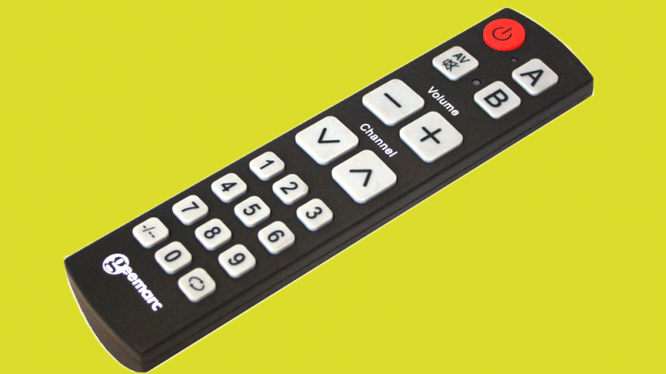 A straightforward remote that lets you control two different devices