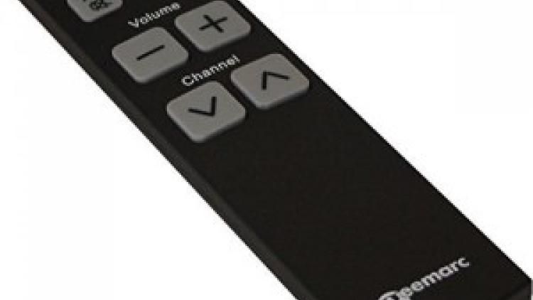 Television remote with only the necessary buttons