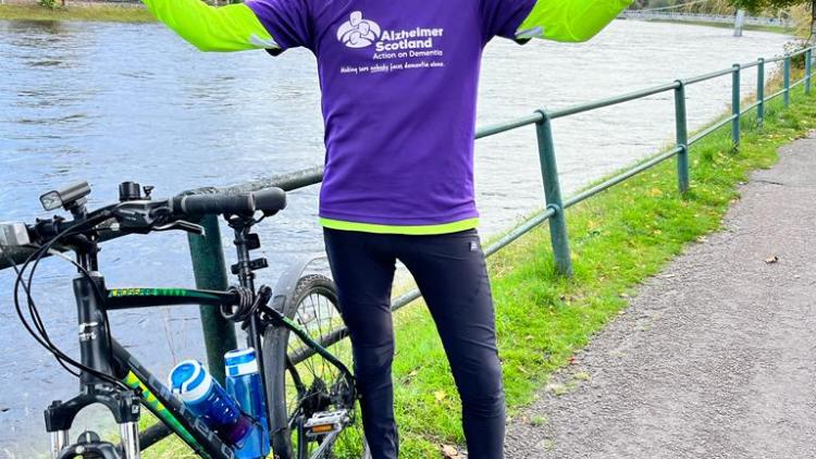 man cycling
