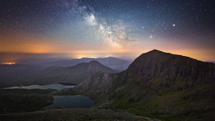 Snowdon at sunset