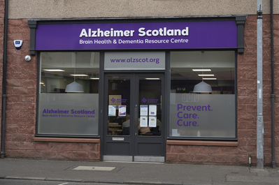 Exterior of Alzheimer Scotland Alloa Brain Health and Dementia Resource Centre