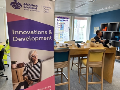 Interior of Alzheimer Scotland Edinburgh head office