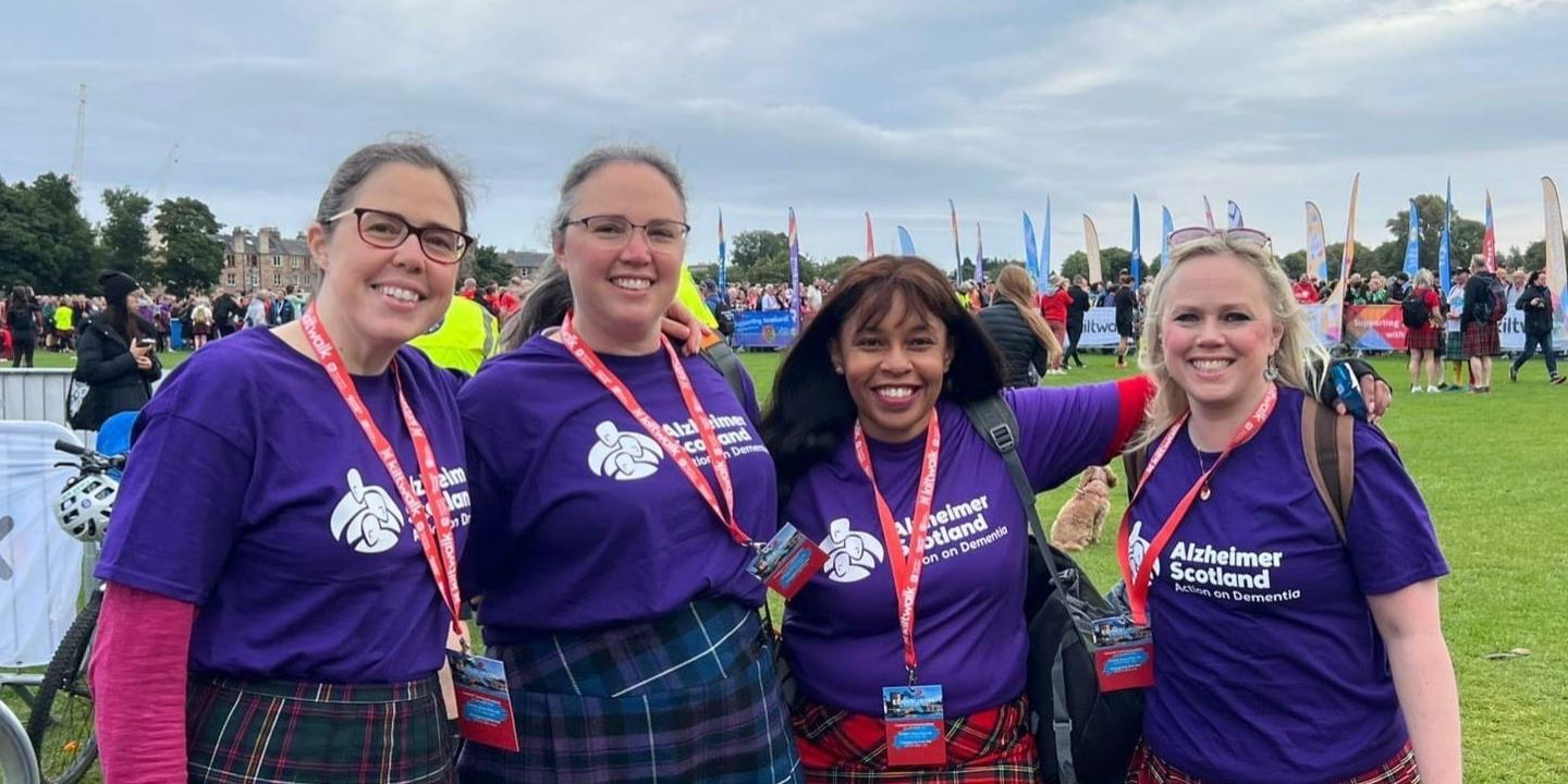 alzheimer scotland kiltwalk edinburgh