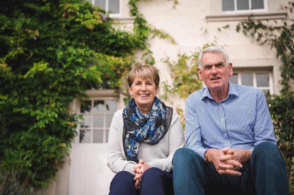 Frank with his wife Moira