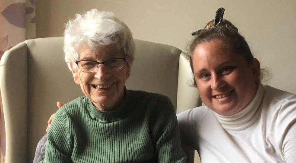 Joanne with her Gran