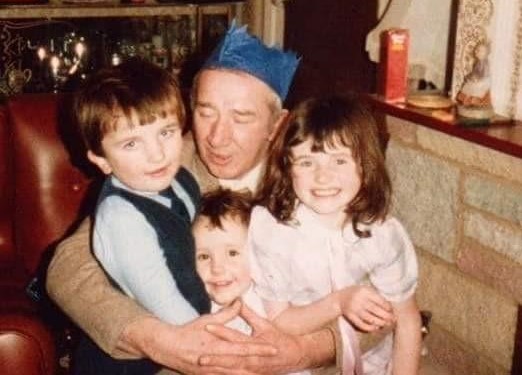 Family photograph at Christmas