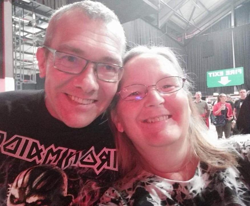 Wendy and her husband at a concert