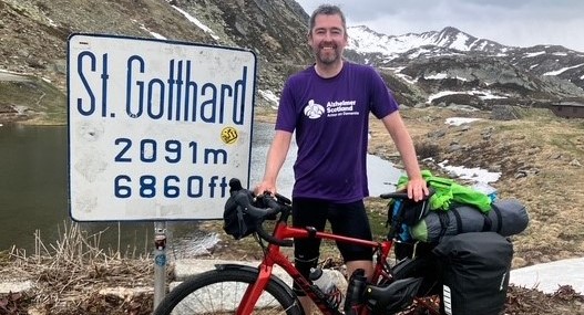 Chris tells how he cycled more than 1,300 miles from home to Rome to raise funds in memory of his grans.