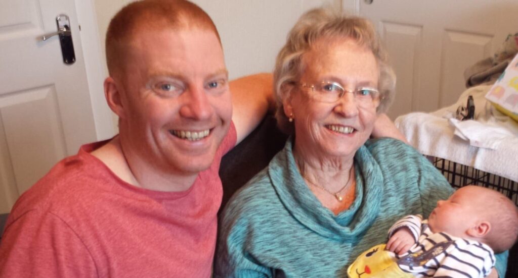 Ally with his gran Doreen who is living with vascular dementia.
